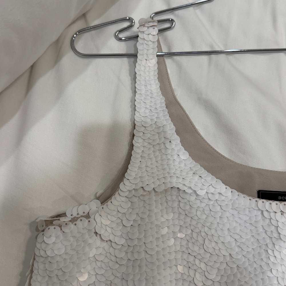 BCBGMaxazria Sequin Tank Top Sleeveless Cami EUC BCBG Max Azria M - Picture 15 of 15